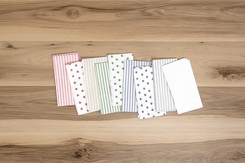 Miniatura 7 de Vietri Papersoft Servilletas Dot Red - Paquete de 50 toallas de mano Spunlace para mesabaño