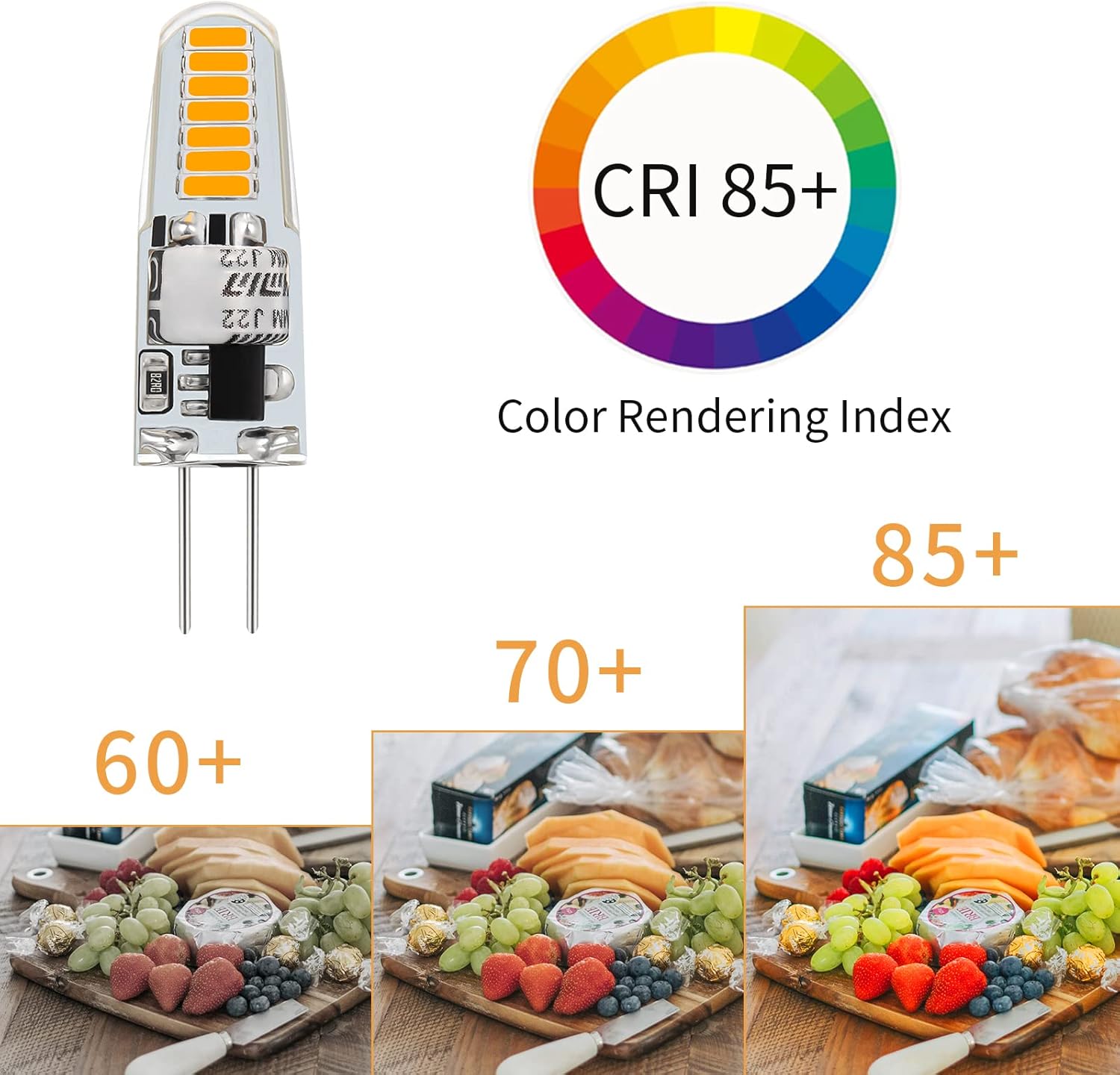I-SHUNFA G4 LED Bulb AC 120V 1.2W 2.8CM*1.3CM 14SMD 10PACK