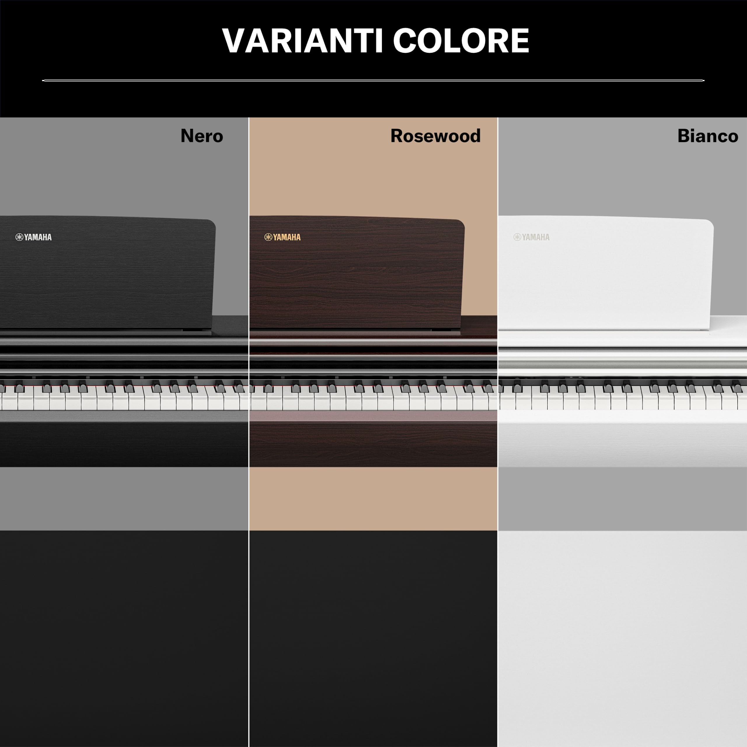 YAMAHA YDP-146 Pianoforte Digitale – 88 Tasti Pesati GHS, Suono CFX Concert Grand, Speaker Stereo 8W, Bluetooth, 3 Pedali, Ideale per Casa e Principianti – Rosewood