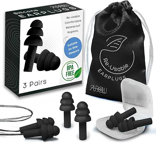 Tapones suaves para los oídos para reducir el ruido del sueño, hechos de silicona, adecuados para dormir y nadar, tapones suaves y reutilizables