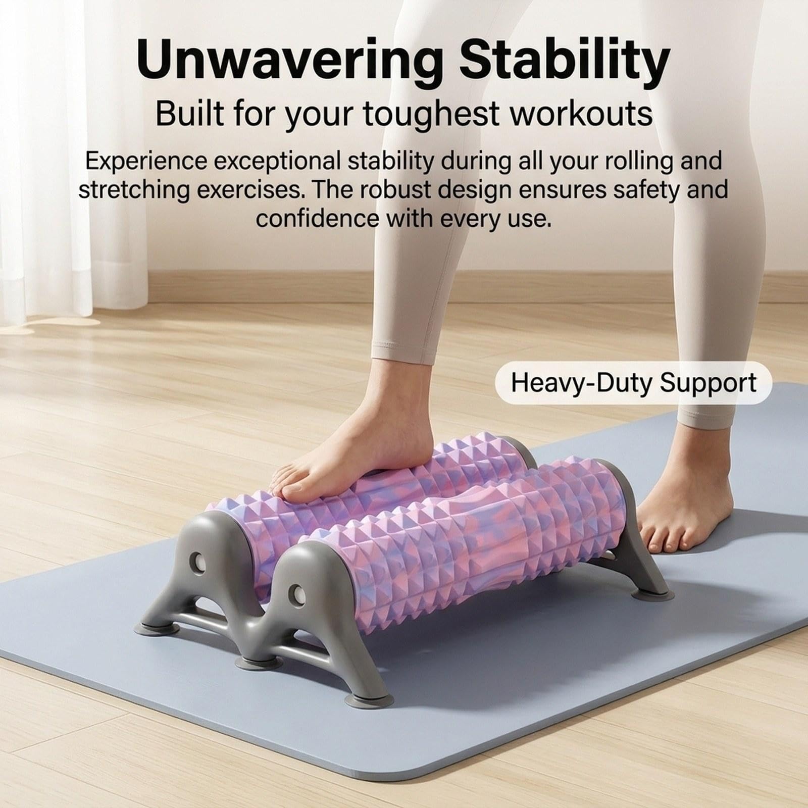 Rodillo de Fitness Pilates Column Foam Roller para Masaje Muscular Profundo Y Entrenamiento del Equilibrio Corporal con Material EVA Sólido, Vistoso