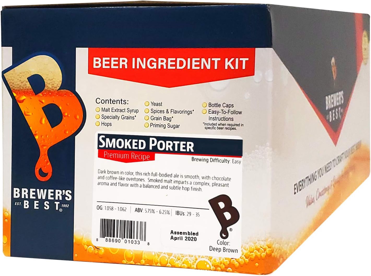 Brewer's Best Smoked Porter Home Brew Beer Ingredient Kit (4 Units)