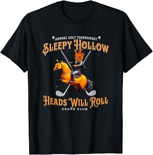 Sleepy Hollow Golf, Halloween, headless horseman, funny T-Shirt