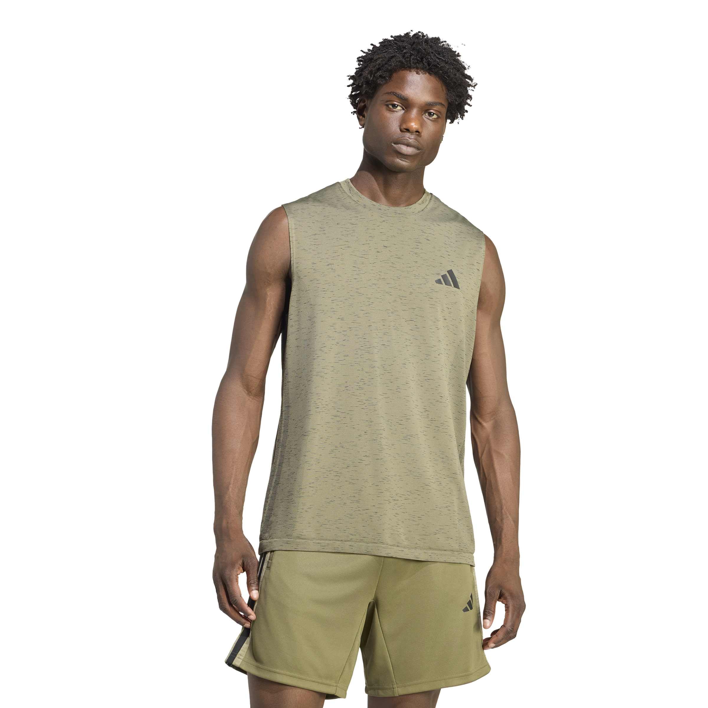 adidas Herren Workout Essentials Seamless Sleeveless T T-Shirt