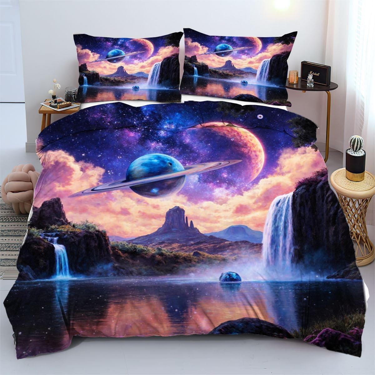 Linge de lit 220x240 cm Parc Coloré - Literie facile à ranger et laver