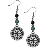 Siskiyou MLB Womens Fan Bead Dangle Earrings