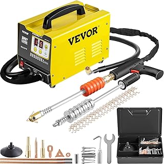 VEVOR Dent Puller Machine, 3KW Spot Dent Puller, G90E Dent Puller Welder, 7 Multi-mode Auto Body Dent Puller Welder, Digital Panel Welding Dent Puller, 110V Spot Dent Puller for Car, Truck, Motorcycle