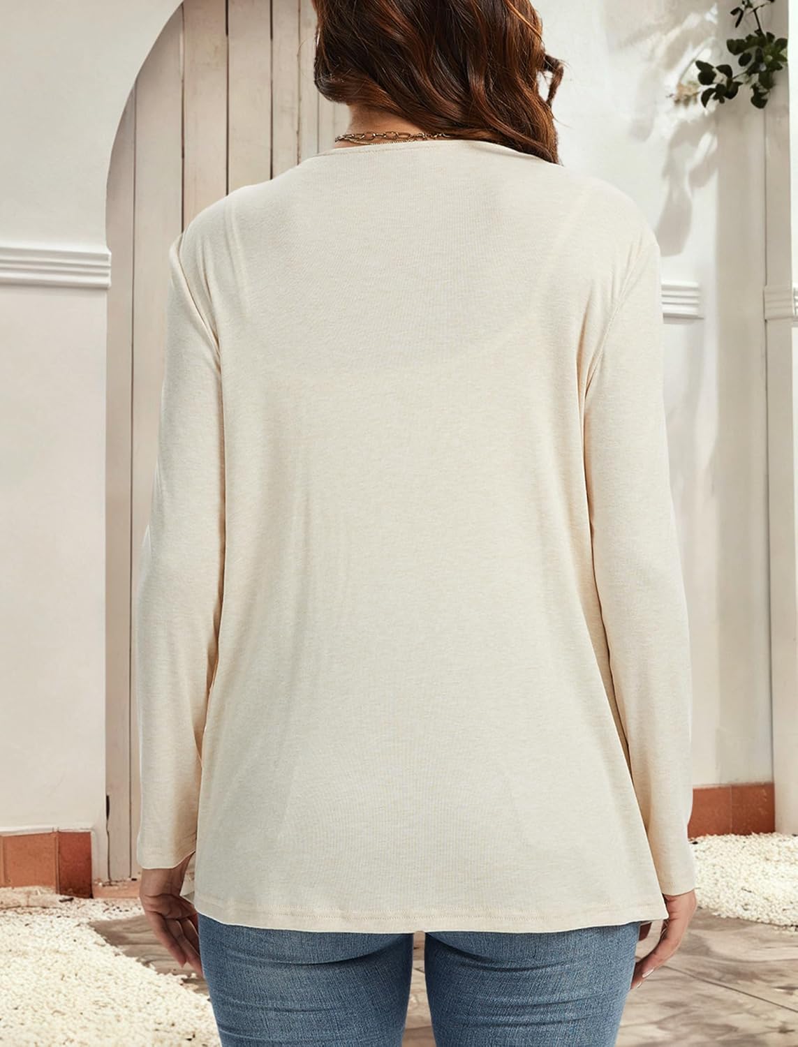 Open Front Cardigan for Women Casual Long Sleeve Lightweight Flowy Cardigans Sweater Kimono Style Coat - Image 3