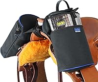 Vista 10 de TrailMax Bolsas de sillín de cuerno grandes; bolsas de sillín de cuerno para caballos; bolsas de sillín para montar en senderos para sillines
