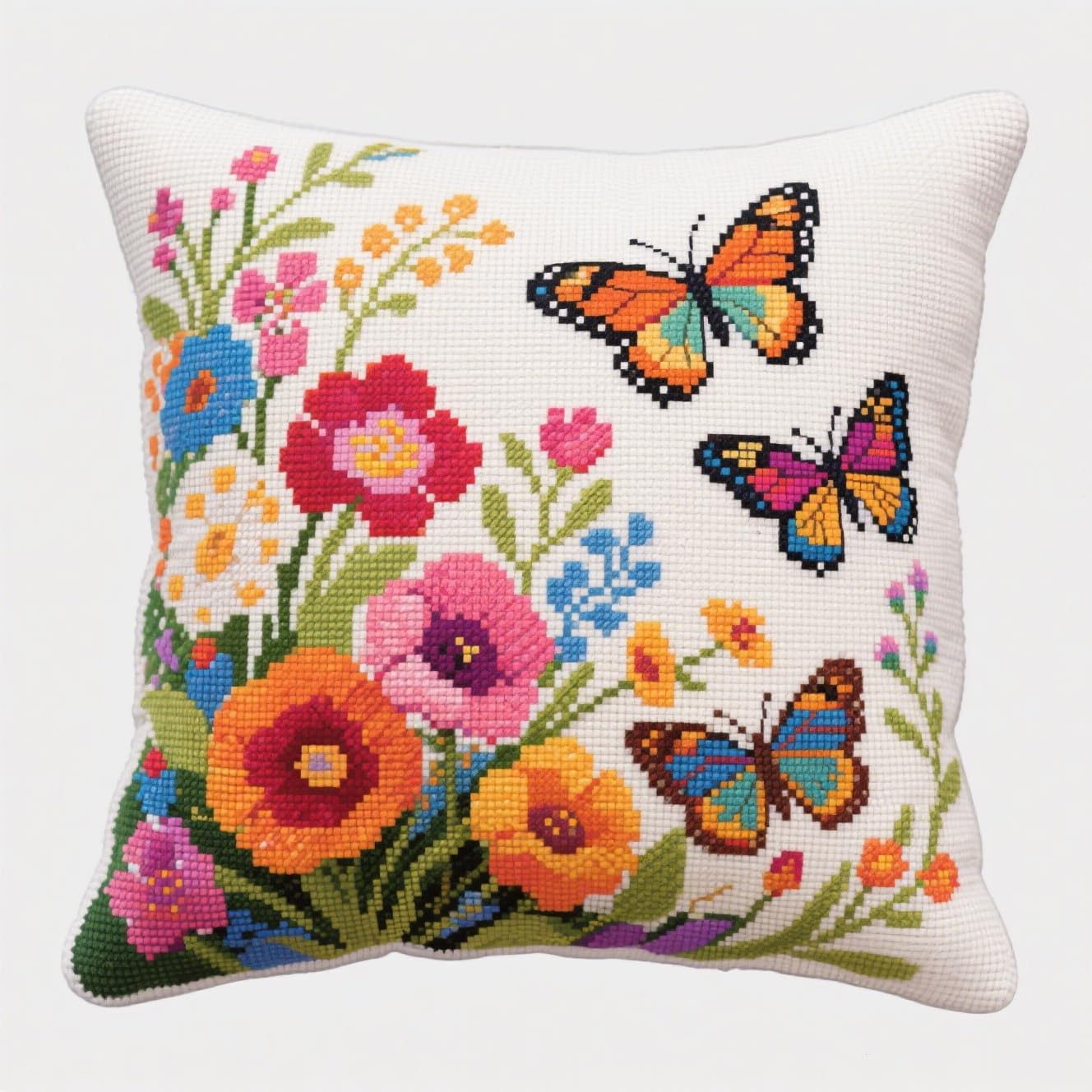 Taxpy Kn pfteppiche Kn pfkissen Set Blumen Und Schmetterlinge taxpy-kn-pfteppiche-kn-pfkissen-set-blumen-und-schmetterlinge