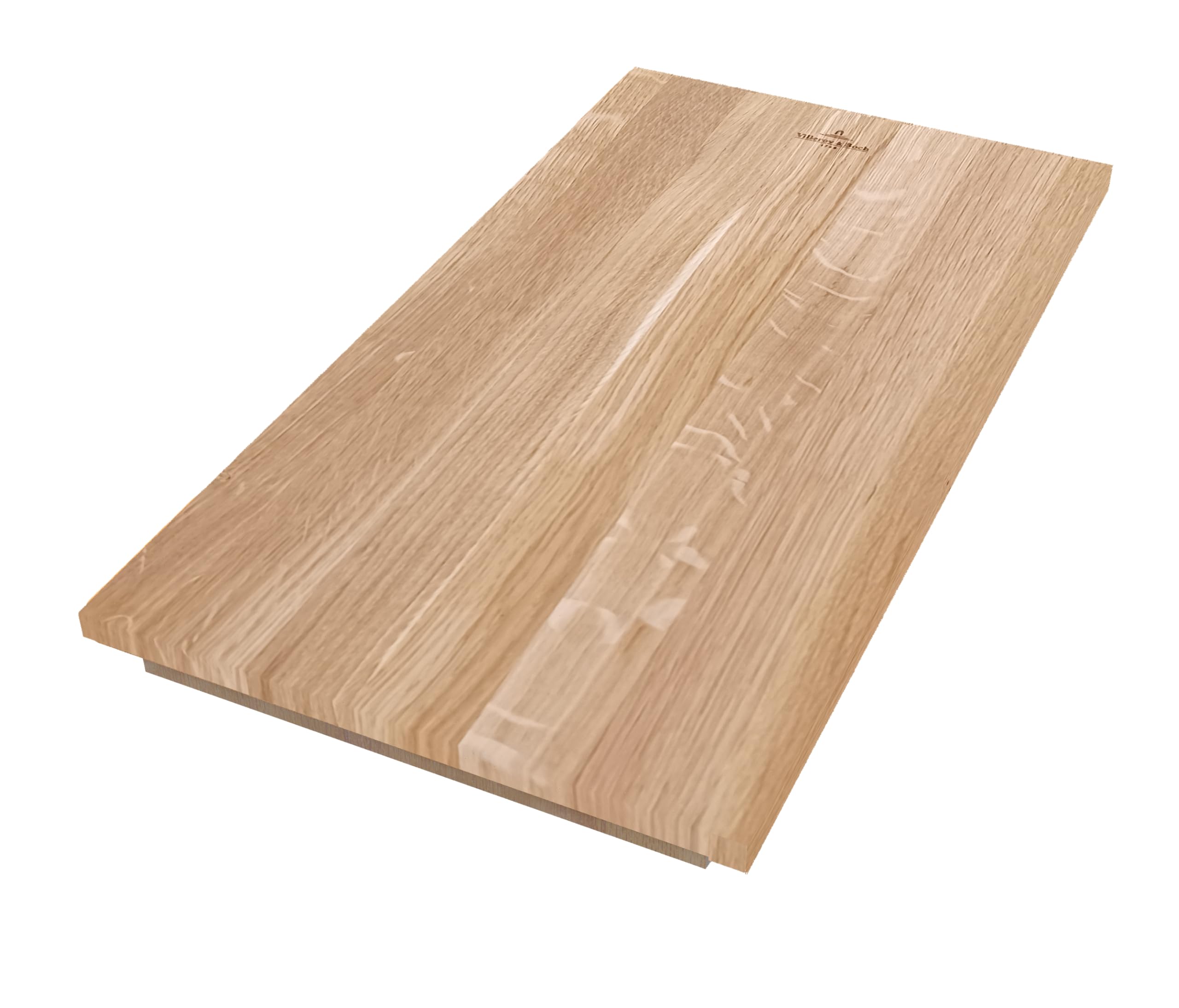 Villeroy & Boch Universal Schneidebrett Küchenzubehör, platzsparendes Schneidebrett Holz zum Einhängen in die Küchenspüle, Holzbrett Küche aus europäischer Eiche, eckig