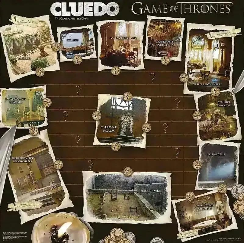 Image of Game of Thrones Edition Mystery Board Game | Solve Who, Where & How in Westeros | Strategy Detective Family Party Game | Collectible Gift for Teens & Adults.