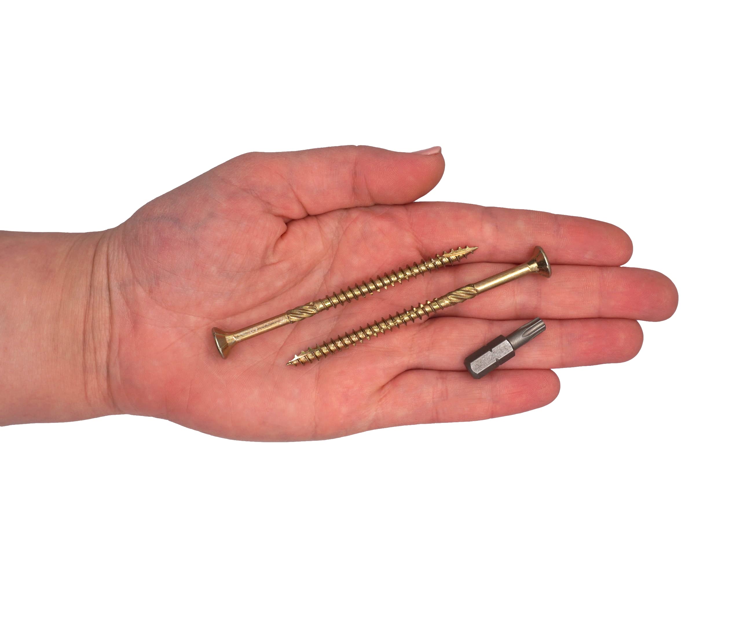 SKIR'CO Tornillos Universales 5x90 Mm – Acero Galvanizado, Cabeza Avellanada Torx, Tipo 17, Pack De 50 Con Broca