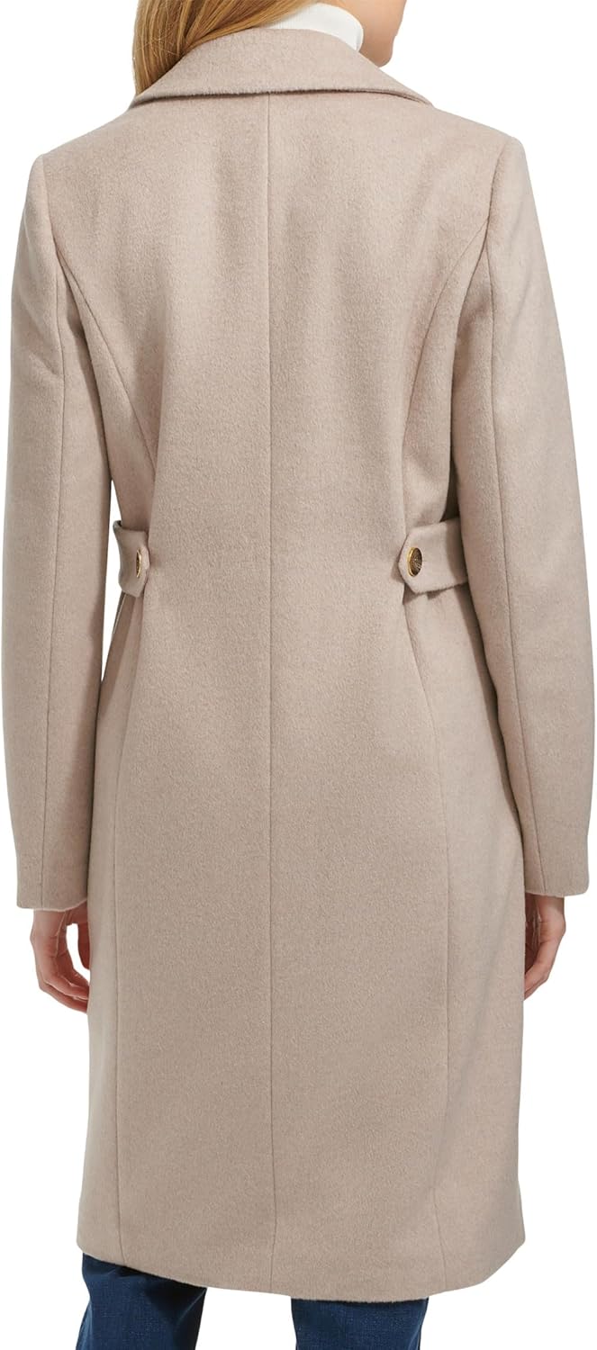 Cole Haan Women's Notch Lapel Slick Wool Classic Jacket - Image 2