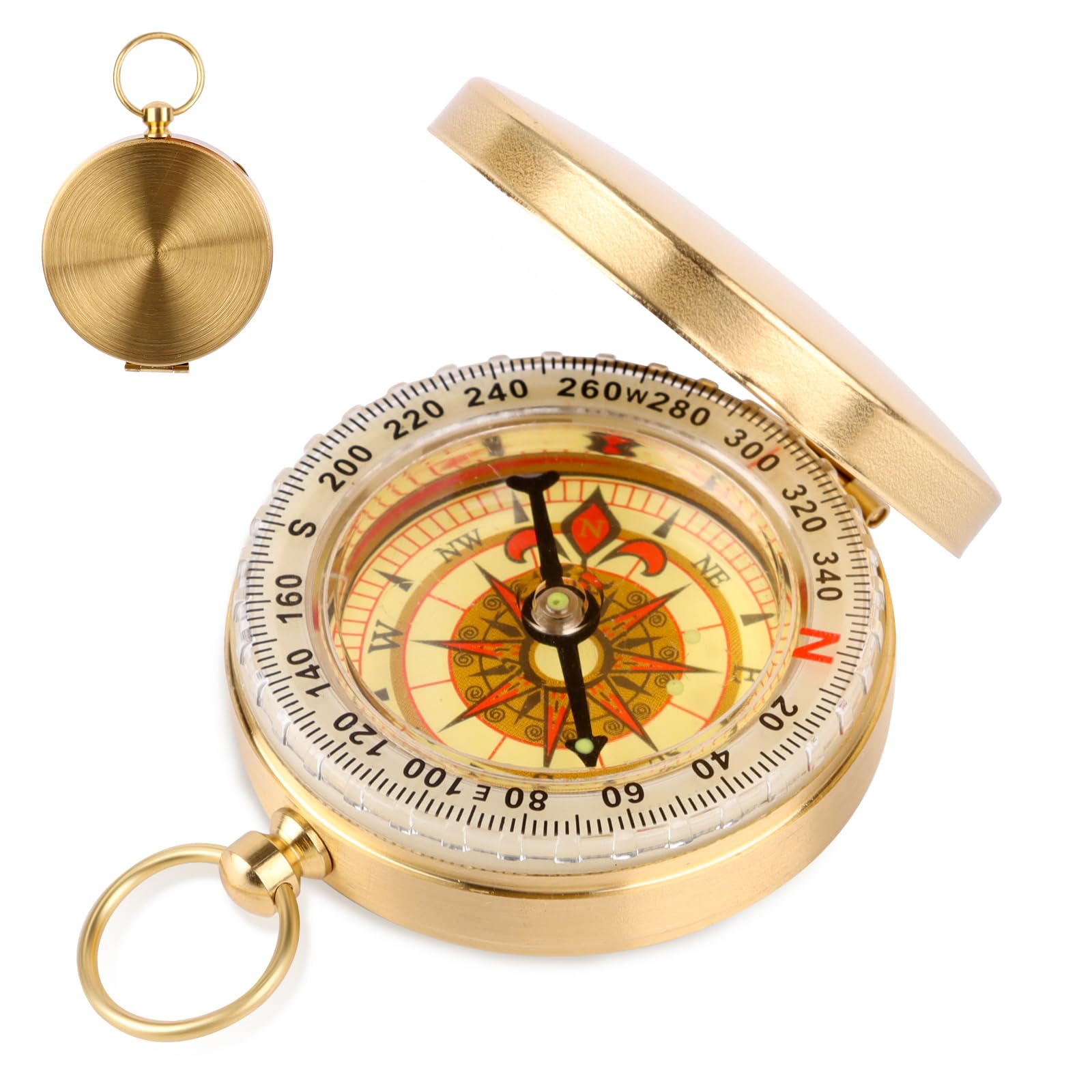 PBUSPU Messing-Kompass