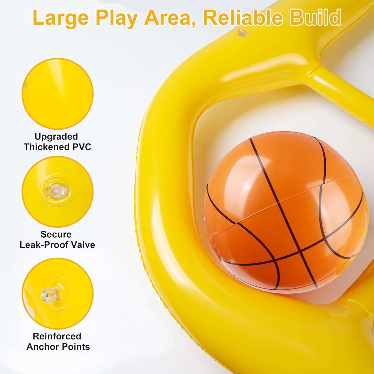 Taotuo 2-in-1 Inflatable Pool Tictac Game with 10 Balls, Ropes & Sandbags – Giant Floating Grid Puzzle for Kids, Teens & Adults –2-10 Players Summer Water Toys for Pool Party, Beach & Backyard Fun