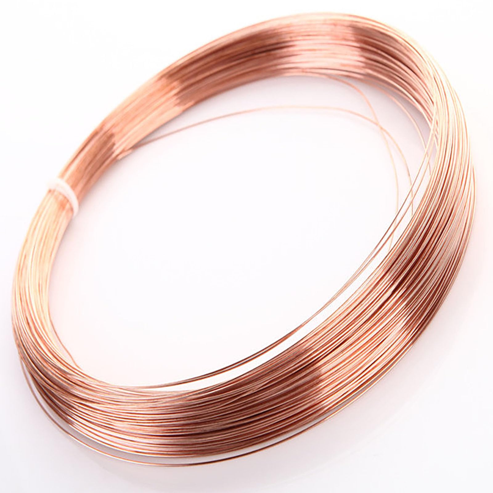 Alambre de cobre for manualidades, 2,2 libras de diferentes longitudes, diámetro de 0,2mm-5mm, alambre de cobre for fabricación de joyas, abalorios, proyectos científicos(1.2mm)