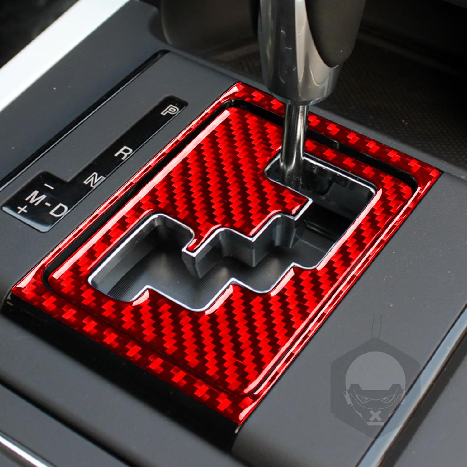 Generic Real Carbon Fiber Center Control Gear Shift Frame Sticker Cover Compatible with Mazda CX-9 2010 2011 2012 2013 2014 2015 Cover Interior Trim Accessories Red, MC5765