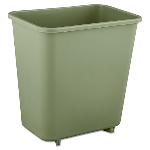 Rubbermaid Commercial Products FG295200BEIG, 2 gal Rectangular Deskside