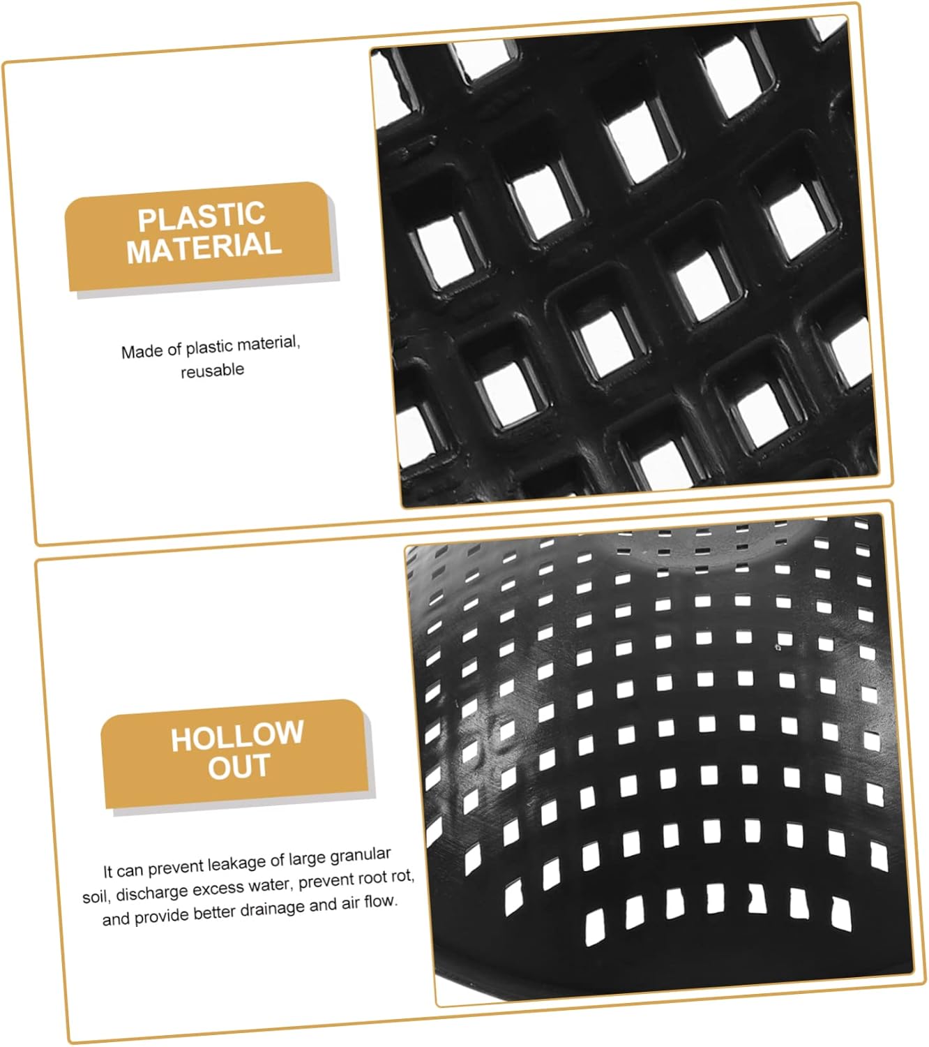 Happyyami 150 Pcs Flowerpot Spacer Planter Hole Pad Suculentas Plant