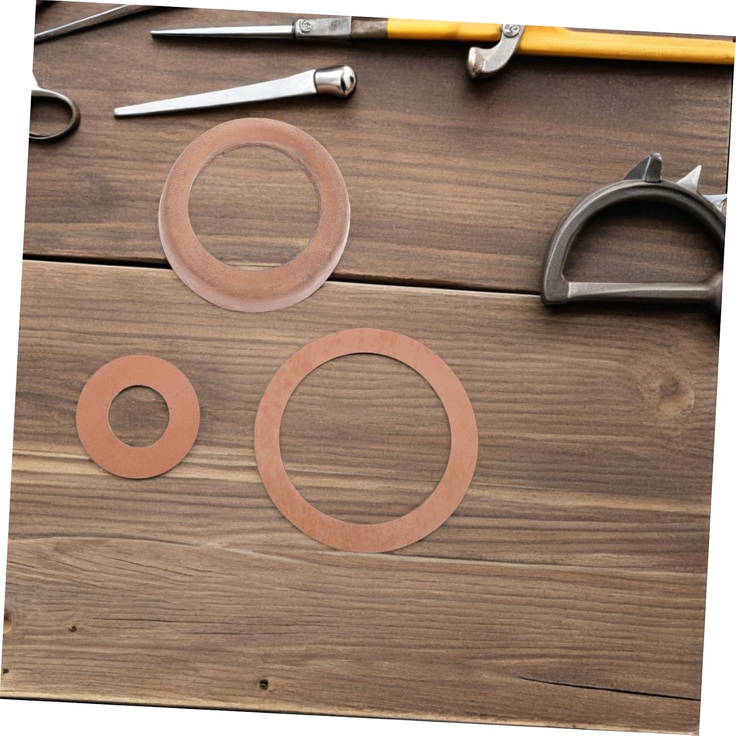 Water Pump Seal Cup Replacement Part Cowhide Leather Washer for Manual Hand Pump Pitcher Easy to Replace with Enhanced Sealing Performance