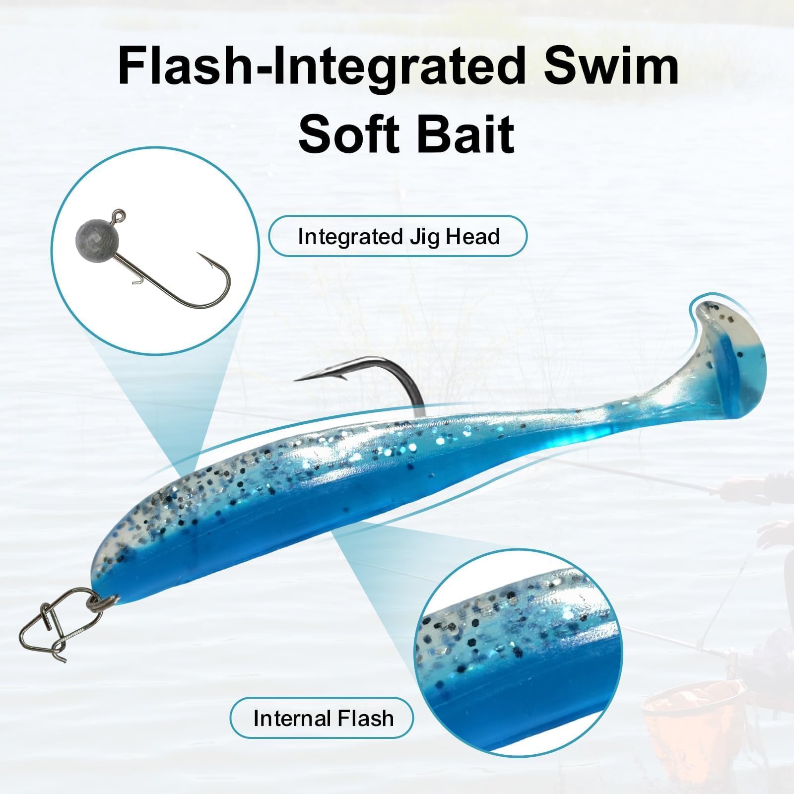Angelköder und Köder-Set für Barsch, Forelle, Zander, Lachs, Hartplastik, Elritze, Popper, Kurbelköder mit Angelhaken, Salzwasser, Süßwasserausrüstung, Geschenkbox, 41-teilig