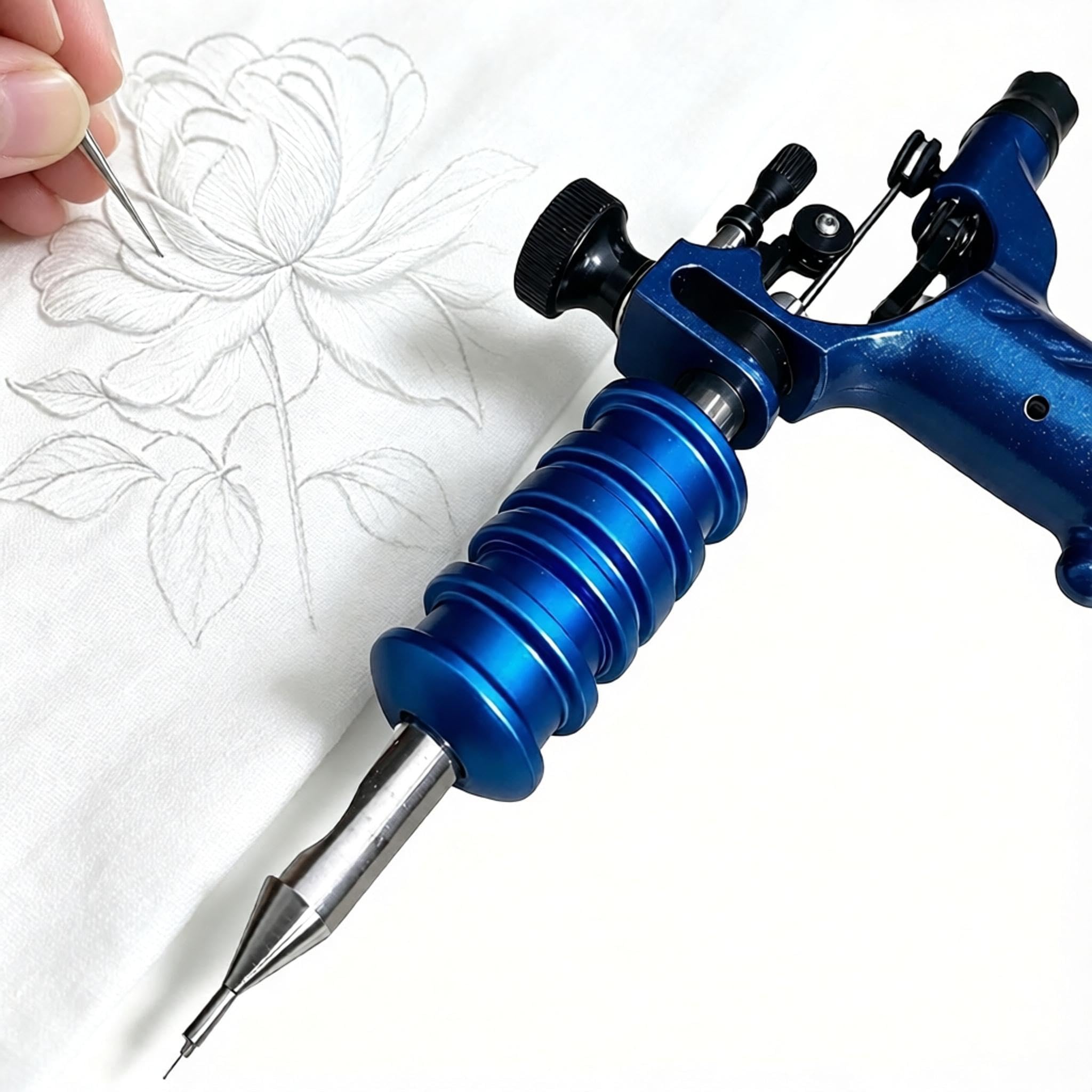Macchina Da Ricamo Elettrica Con Ago, Ideale Per La Creazione Di Modelli Per Abiti Da Sposa, Con Posizionamento Preciso, Controllo Della Velocità Tramite Manopola, Leggera E Silenziosa, Per La