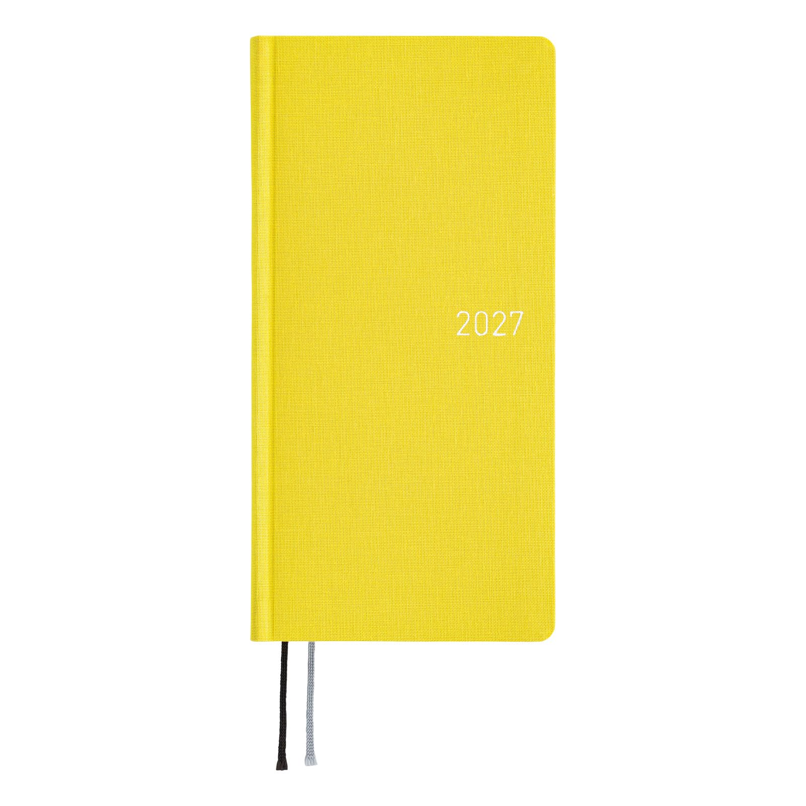 Hobonichi Techo 2027 Weeks MEGA – Colors: Canaria Yellow (English, Tall & Slim, January Start)