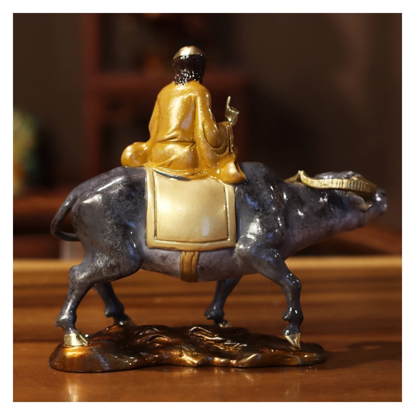 Dekoracje na biurko Lao Tzu z bramy Lao Tzu statua z brązu nauka w domu rzeźba z brązu dekoracje do wysłania starszych mosiężne ozdoby na dzień nauczyciela Akcesoria do biurka domowego