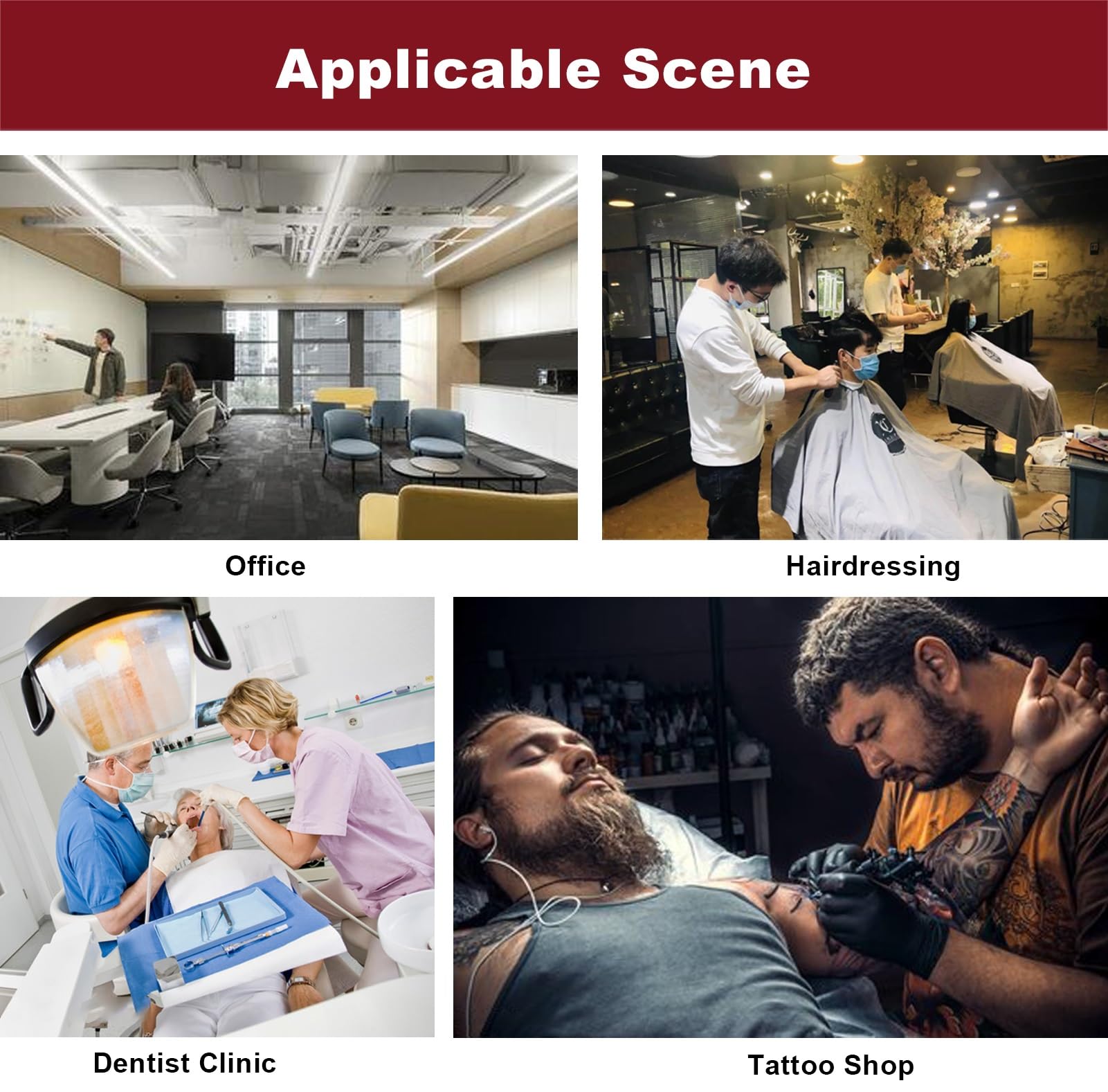 Tabouret Selle Hydraulique Réglable Siège Tatouage Chaise Roulante Pivotante Marron