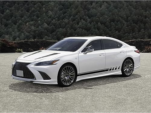 Miniatura 4 de Bilisin Calcomanías de vinilo a rayas para capó de automóvil, 6 unidades, gráficos de carreras, carrocería lateral y retrovisor, accesorios