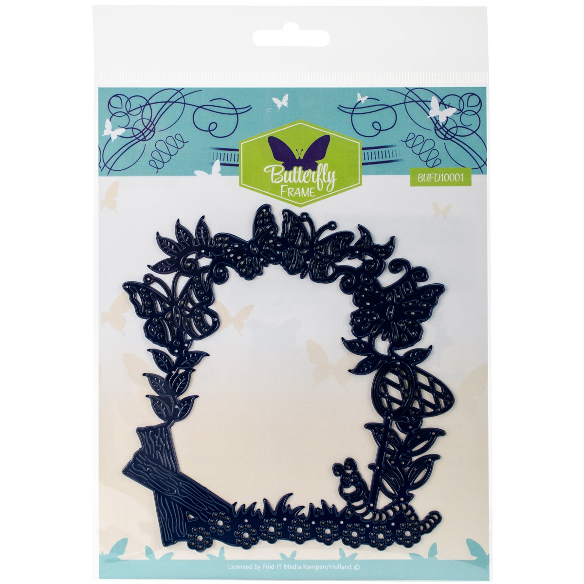 Find It Trading Series Die Butterfly Frame, Acrylic, Multicolour, 17.01x22.35x0.12 cm, 17.010000000000002x22.35x0.12 cm