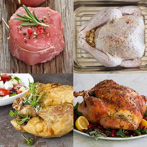 Miniatura 7 de Vivifying Carniceros cordeles, 656 pies de 0.079 in de algodón seguro para alimentos para atar carne, atar pavo, hacer salchichas, asar, cocinar y