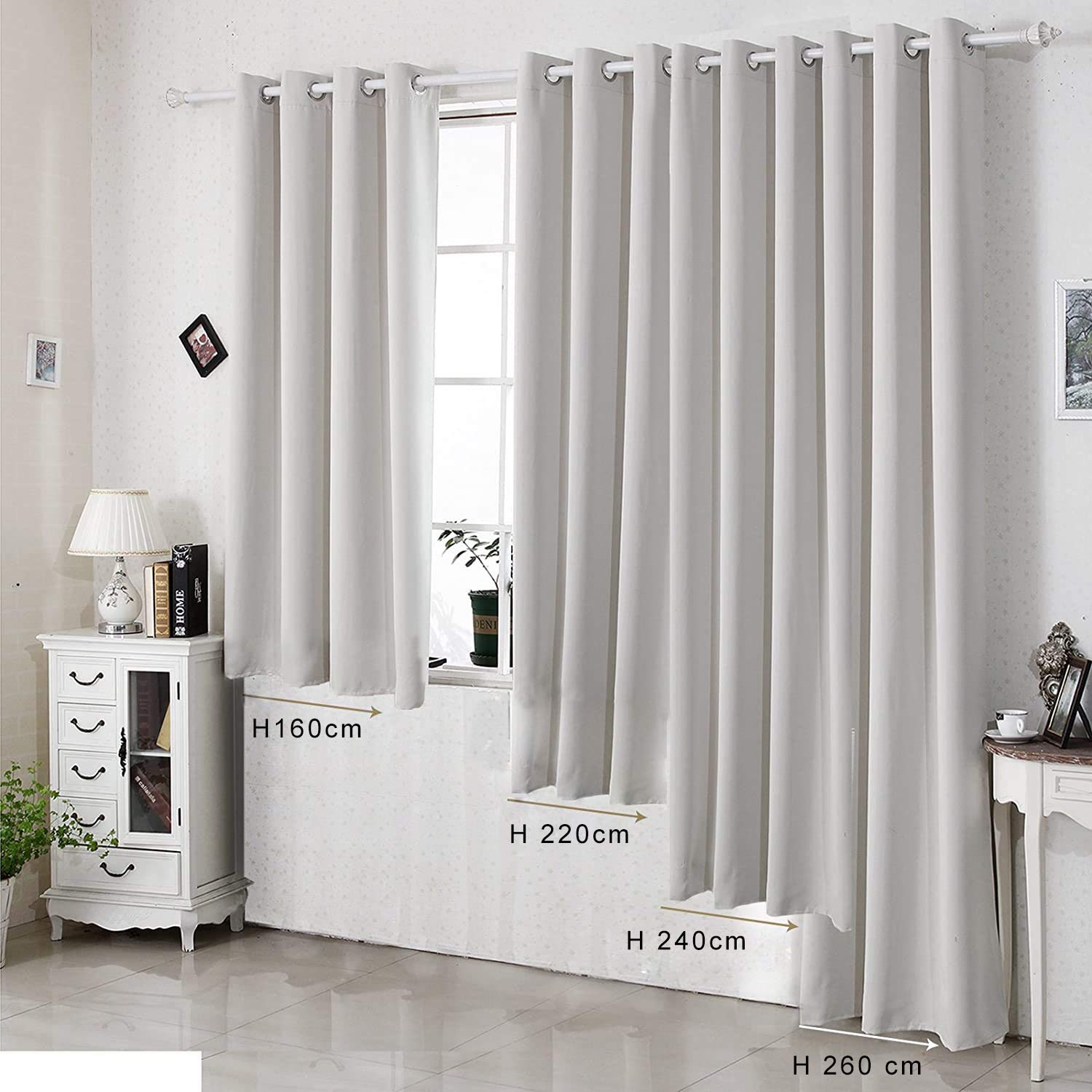 BGment Tende Oscuranti 100% Per Camera Da Letto - 2 Pannelli Rosa 132x137 Cm - Isolamento Termico, Blocco Luce Totale E Riduzione Rumore - Con Occhielli Metallici