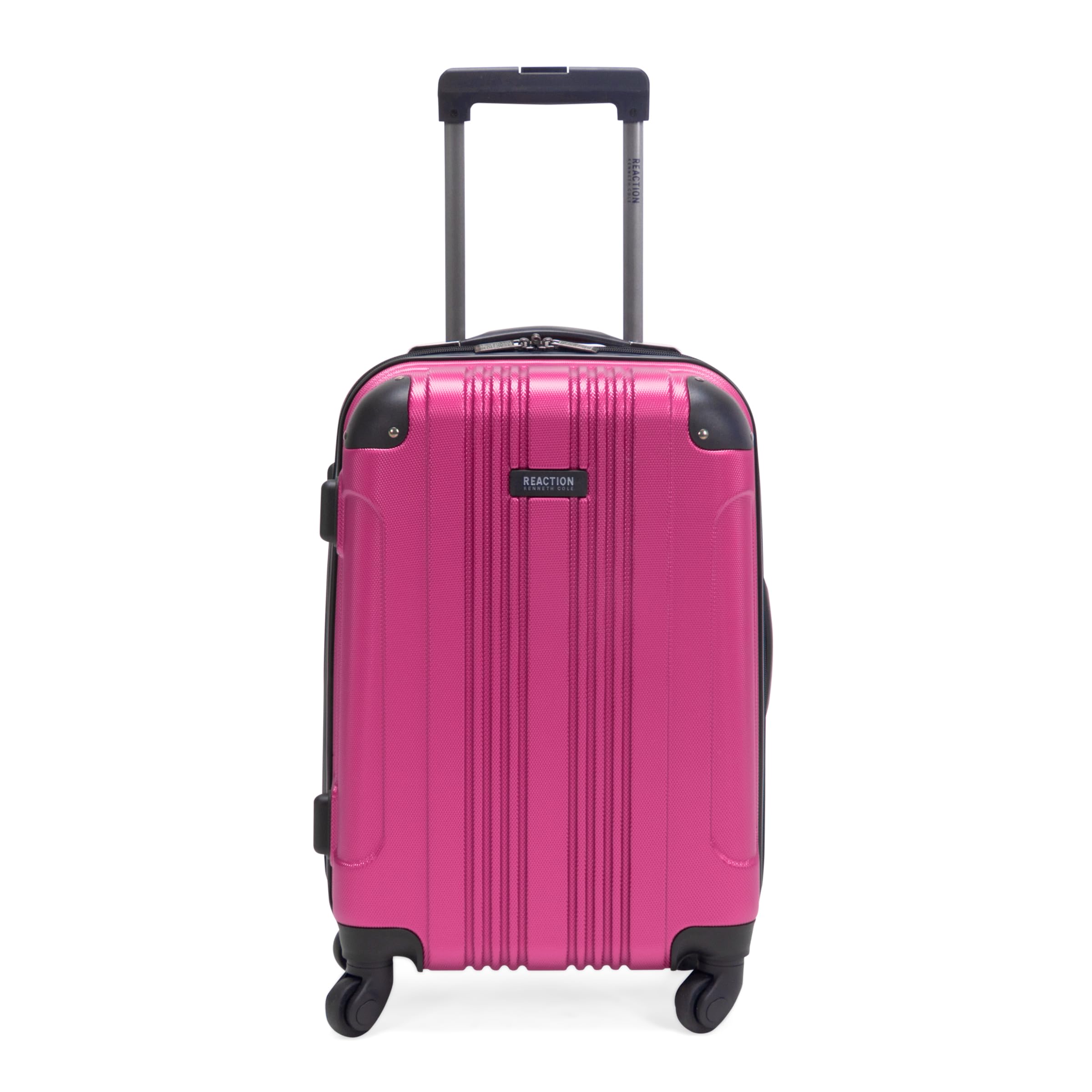 Kenneth Cole REACTION Out of Bounds Lightweight Hardshell 4-Wheel Spinner  Luggage, Magenta, 20-Inch Carry On, Out of Bounds