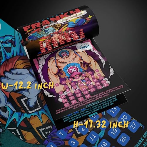 Miniatura 3 de Nzk Art & Design - Un calendario 2024 lleno de personajes de anime para tus paredes. Una gran opción de regalo para los fanáticos del anime - 12.2 x