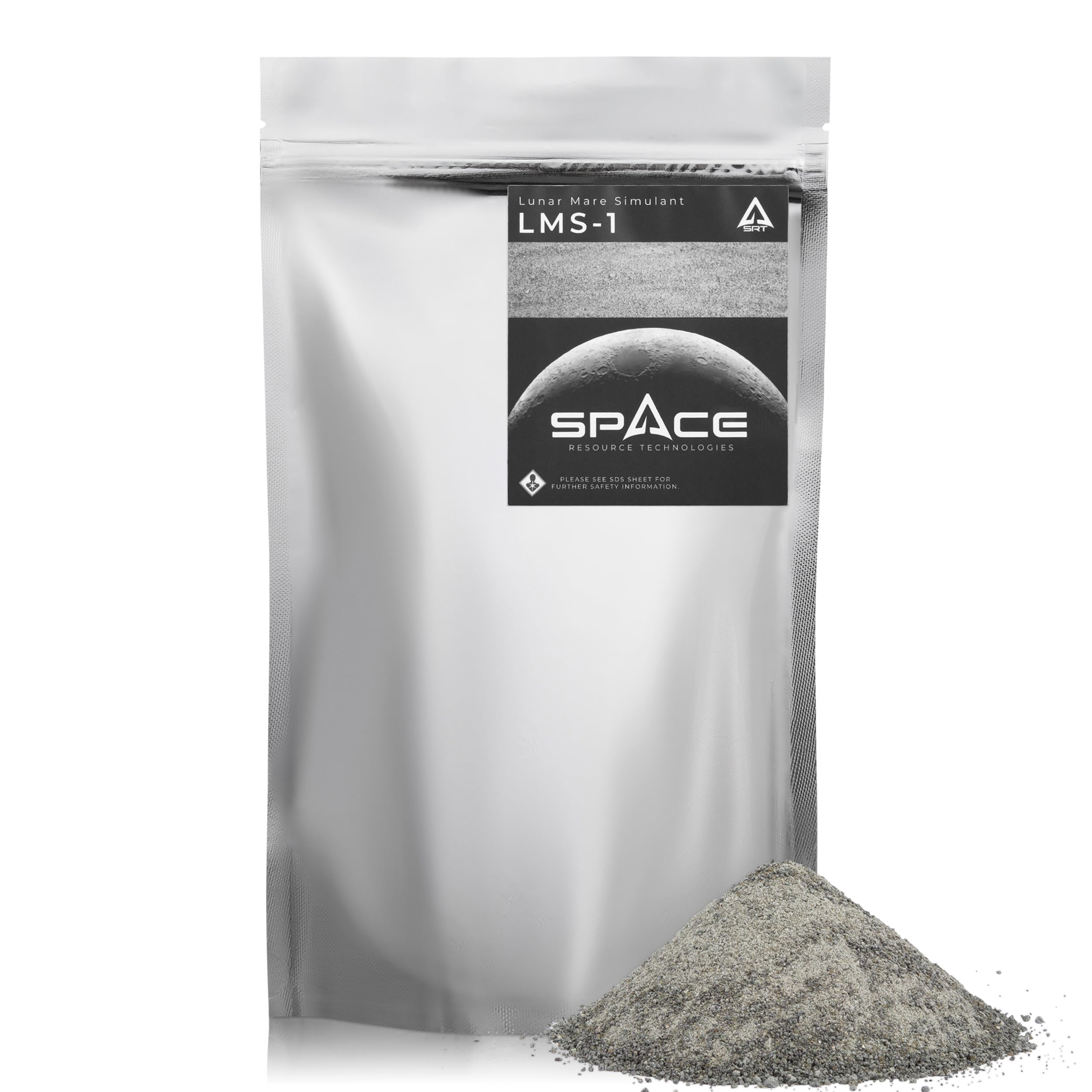 Lunar Mare Regolith Simulant (LMS-1) Authentic Moon Dust Replicant - for Research, Hardware Testing, and Educational Projects (1, Kilogram)