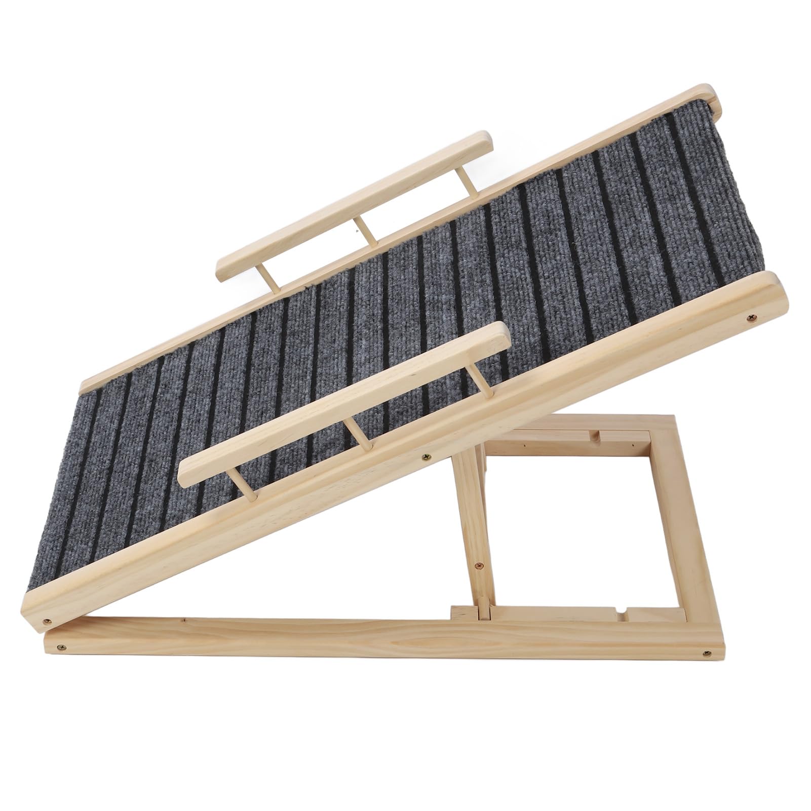 Scala per cani per letto, scala per cani regolabile in altezza, struttura stabile, rampa per cani, piedini antiscivolo, design, rampa per animali domestici, per esterni, auto, SUV, 70 x 35 cm