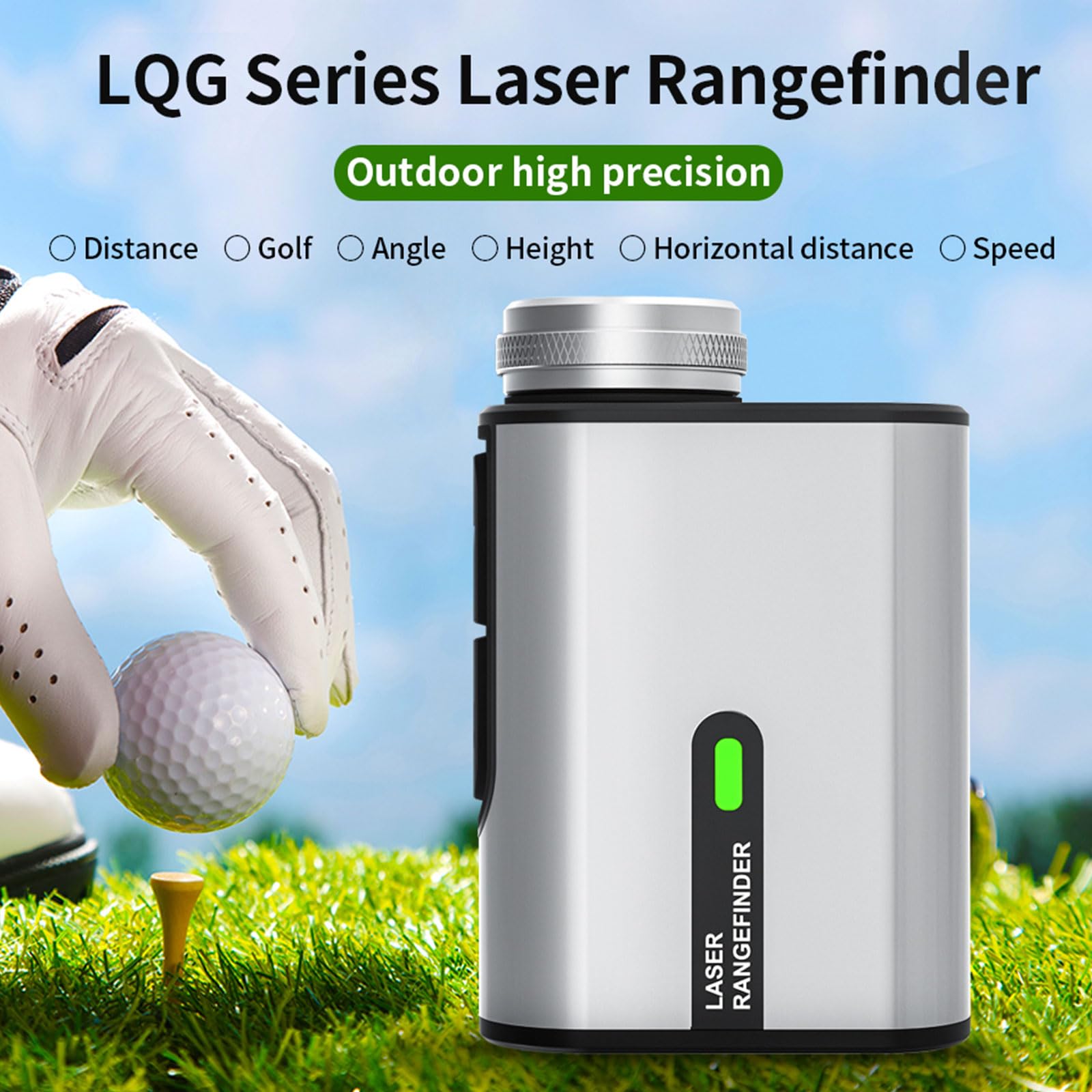 Golf Laser Rangefinder with Slope,800/1000/1200 Yards Rechargeable Golf Range Finder Magnetic,Flag Pole Locking Vibratio,Slope Mode,Waterproof,Shockproof,6X Magnification (800 Yards)