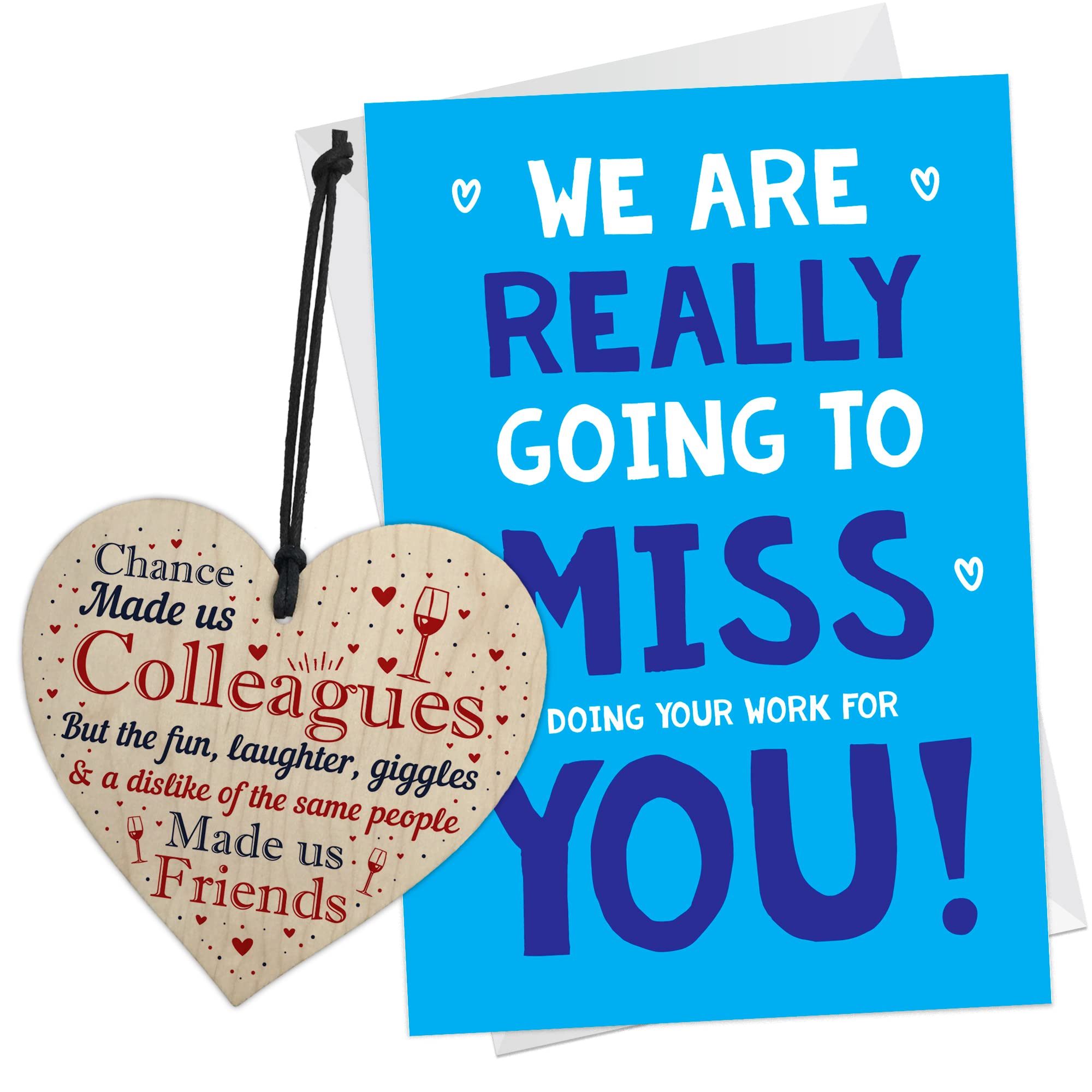 RED OCEAN Funny Leaving Card | Cards for New Job | Farewell Coworker Colleague | Good Luck Miss You Card | Leaving Job Gifts & Present | Colleague Gifts