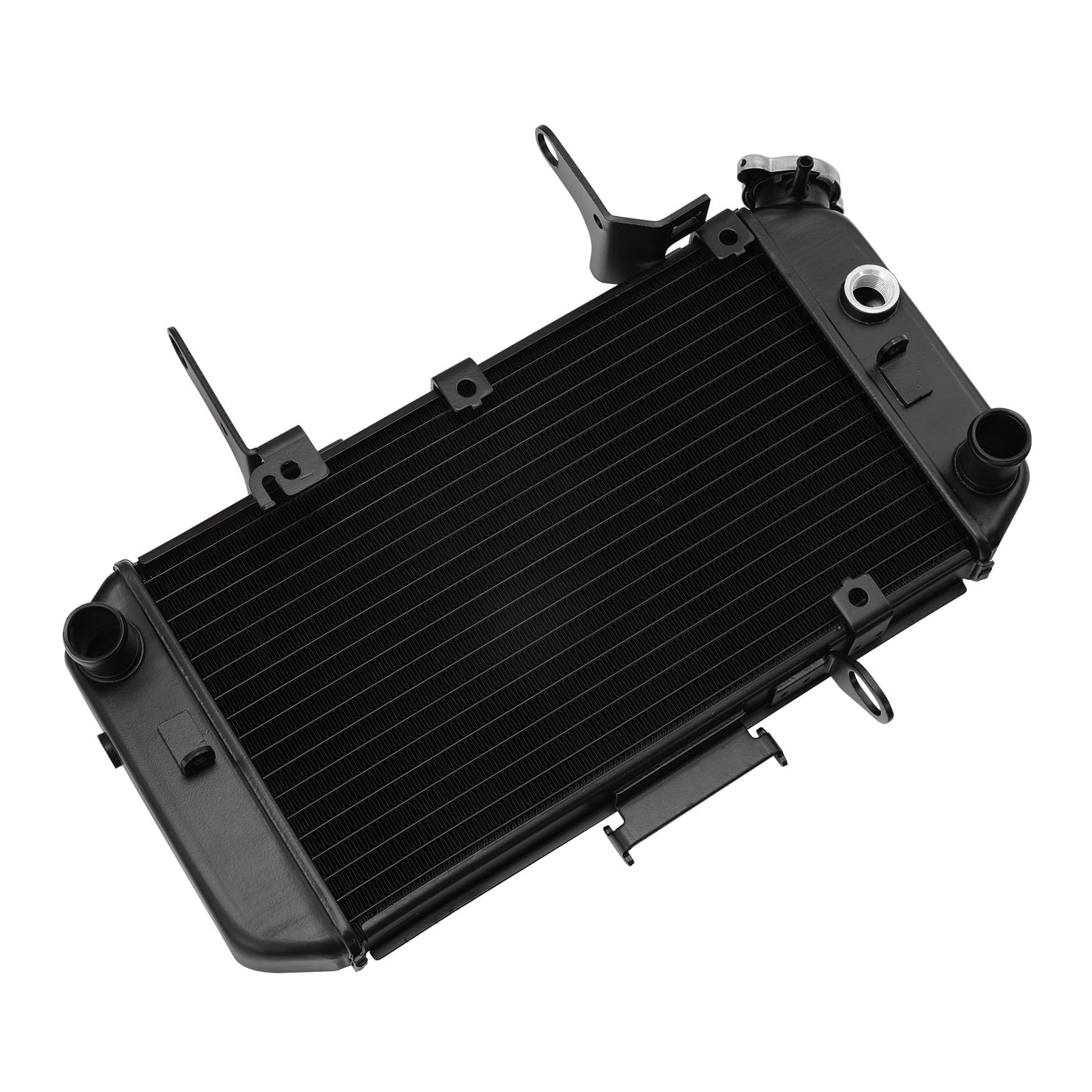 SLMOTO Black Motorcycle Replacement Radiator Water Cooler Cooling Fit For SUZUKI DL650 DL 650 V-Strom 2004 2005 2006 2007 2008 2009 2010 2011