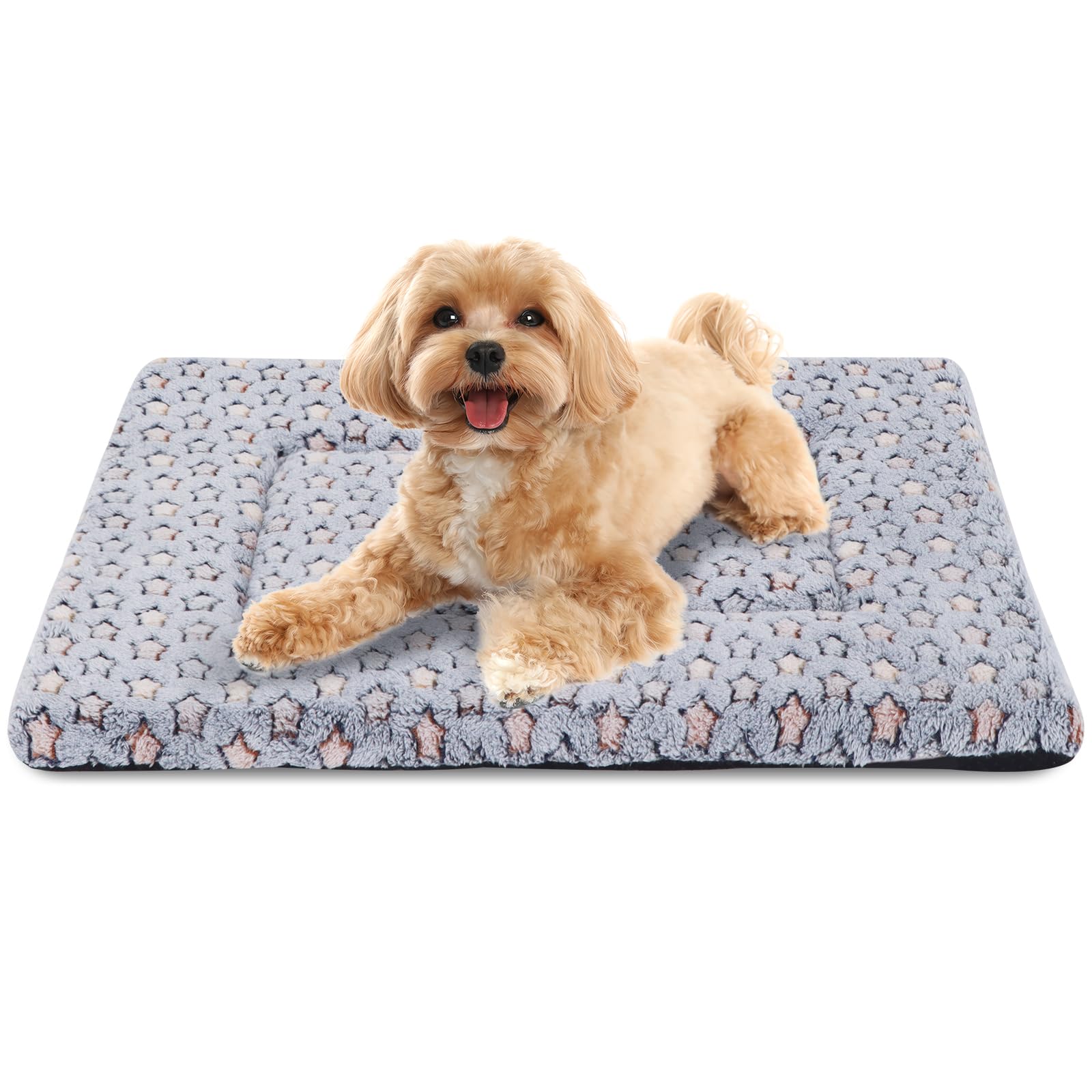 BVAGSS Memory Foam Dog Bed, Washable Crate Pad, Anti-Slip Dog Mat
