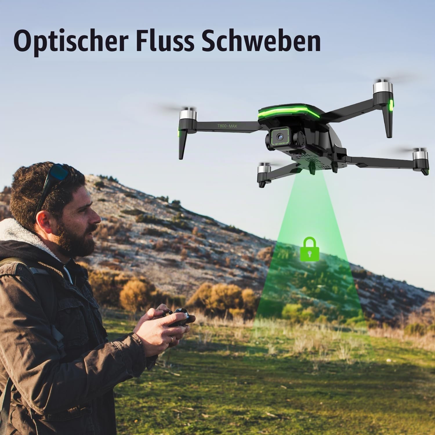 Drohne mit Kamera 4K für Anfänger mit Bürstenlosem Motor, Kinderdrohne mit 2 Akkus 46 Min Flugzeit, einfacher Flug, RC Quadcopter mit Höhenhaltung, One-Key Start, Spielzeug Geschenk für Jungen (Black)