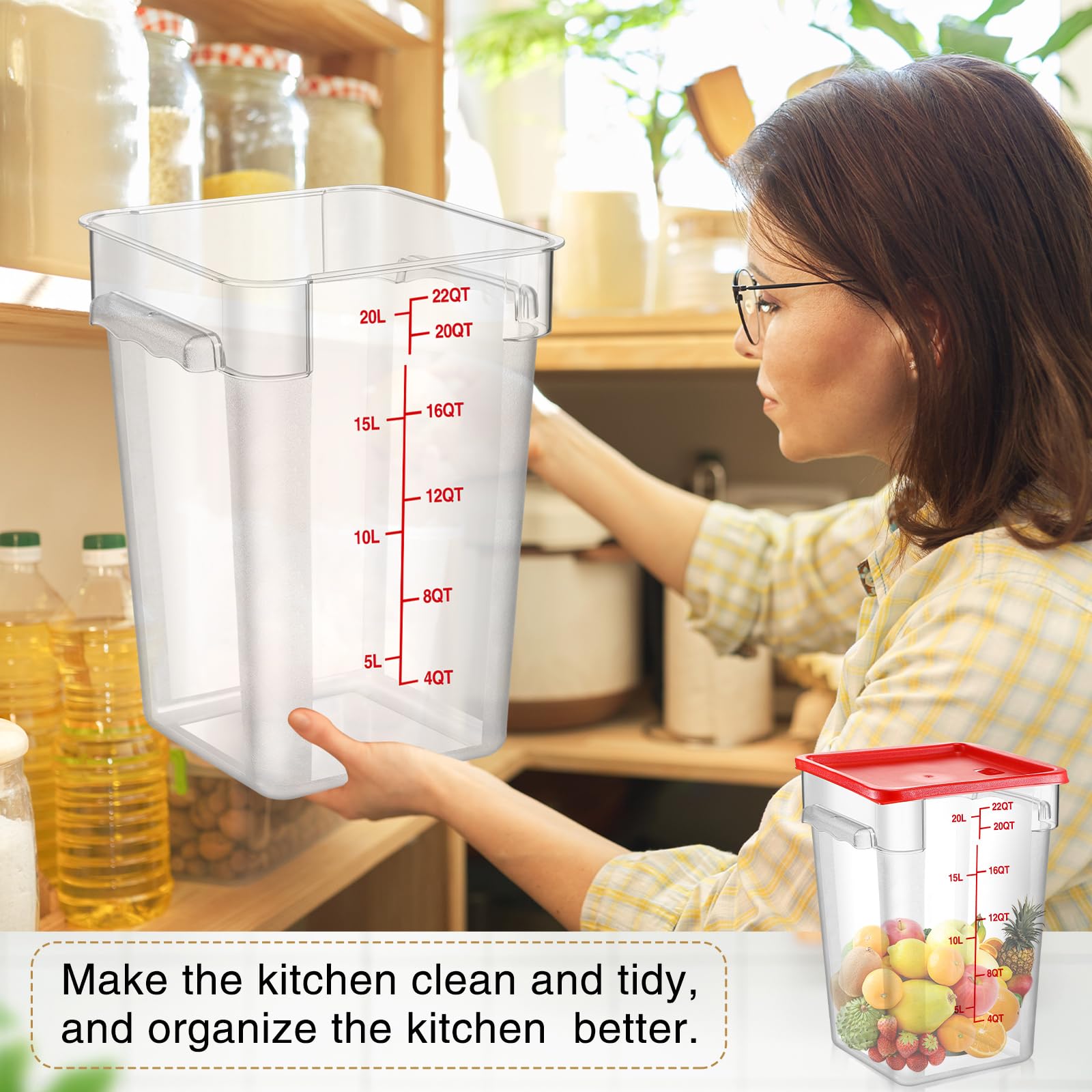 赤いプラスチック製正方形 Amazon｜Suclain 正方形食品保存容器 ポリカーボネート 透明食品容器
