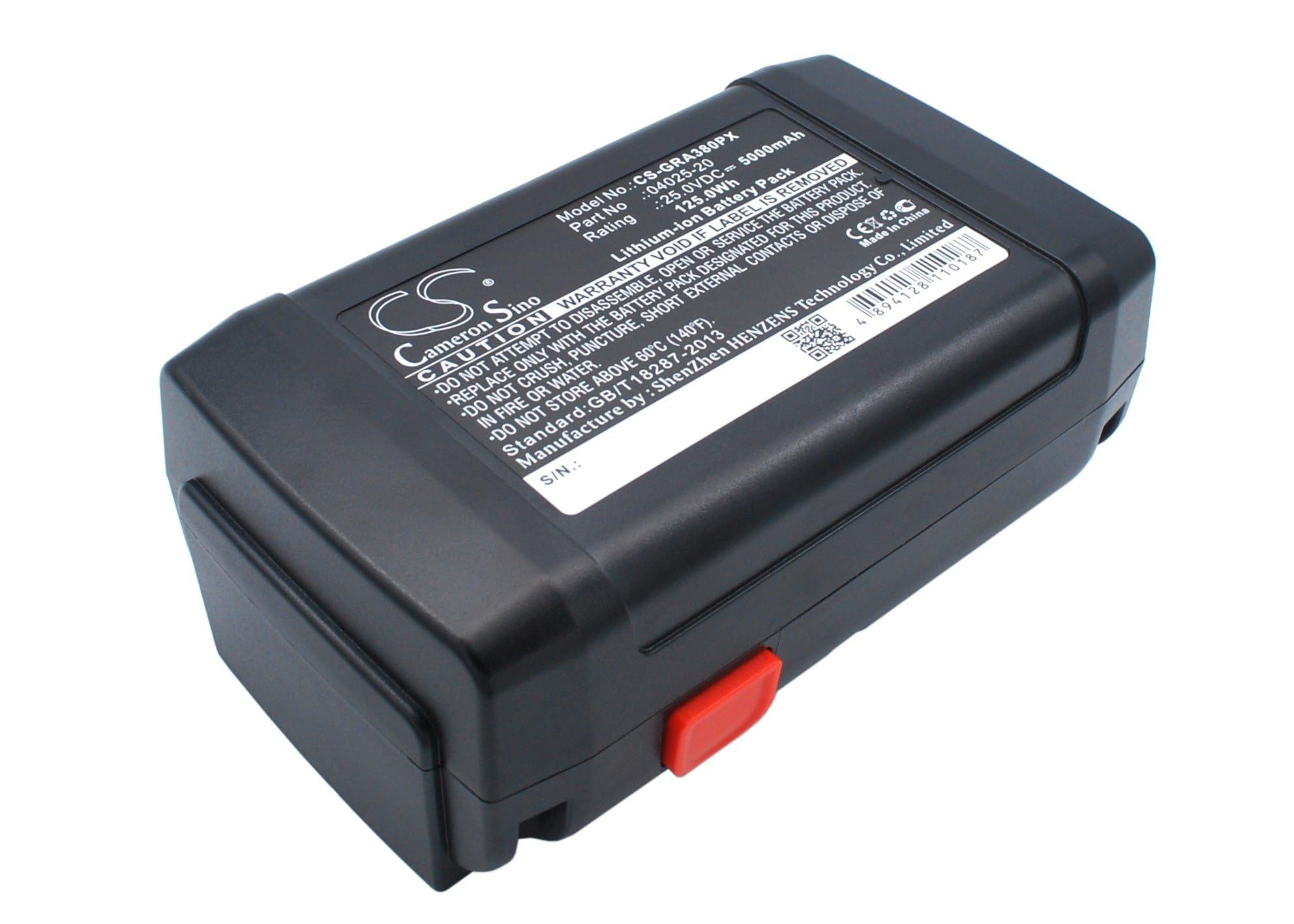 Batería de repuesto para Gardena 648872, 8838, 8838-20, Accu-Spindelmaher 380 Li, cortacésped cilíndrico 380 Li, Spindelmaher 380 Li, número de pieza : 8838, 4025-00.640.00