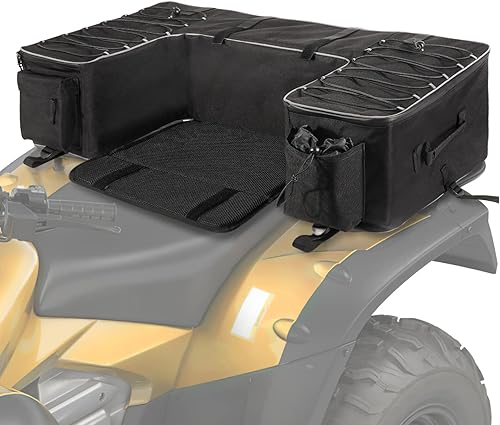 Bolsas de almacenamiento para ATV con funda extra impermeable y cremalleras mejoradas, bolsa ATV con asiento trasero para pasajeros