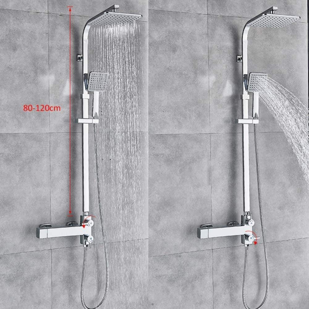 Brausegarnitur Badewanne Thermostat Brausegarnitur Badewanne Regenbrause Mischbatterie Thermostatbrause Wandmontage Badezimmer Duschsystem