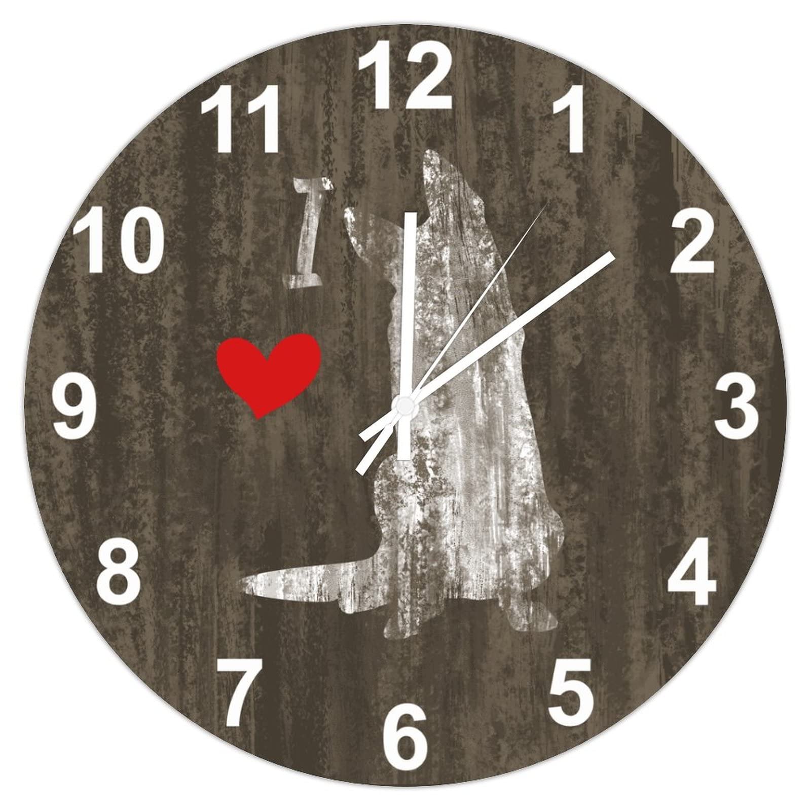Horloge murale German Shepherd silencieuse pour amoureux des chiens