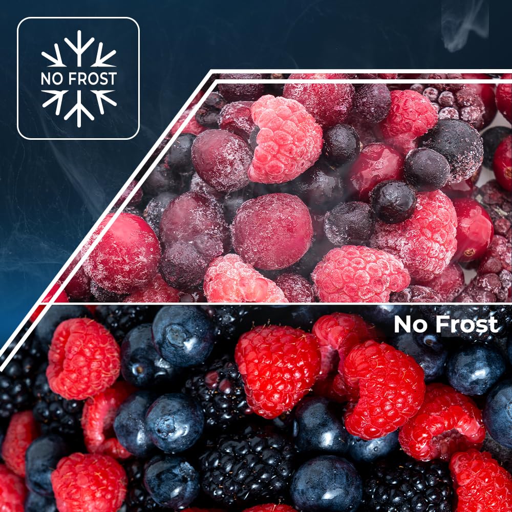 HYUNDAI Refrigerador Blanco, 1 Puerta. HRF18560NDDW00, Capacidad 359 Litros, No Frost, Motor Universal, 40 dB, Puerta Reversible, Apertura Tirador, Clase D
