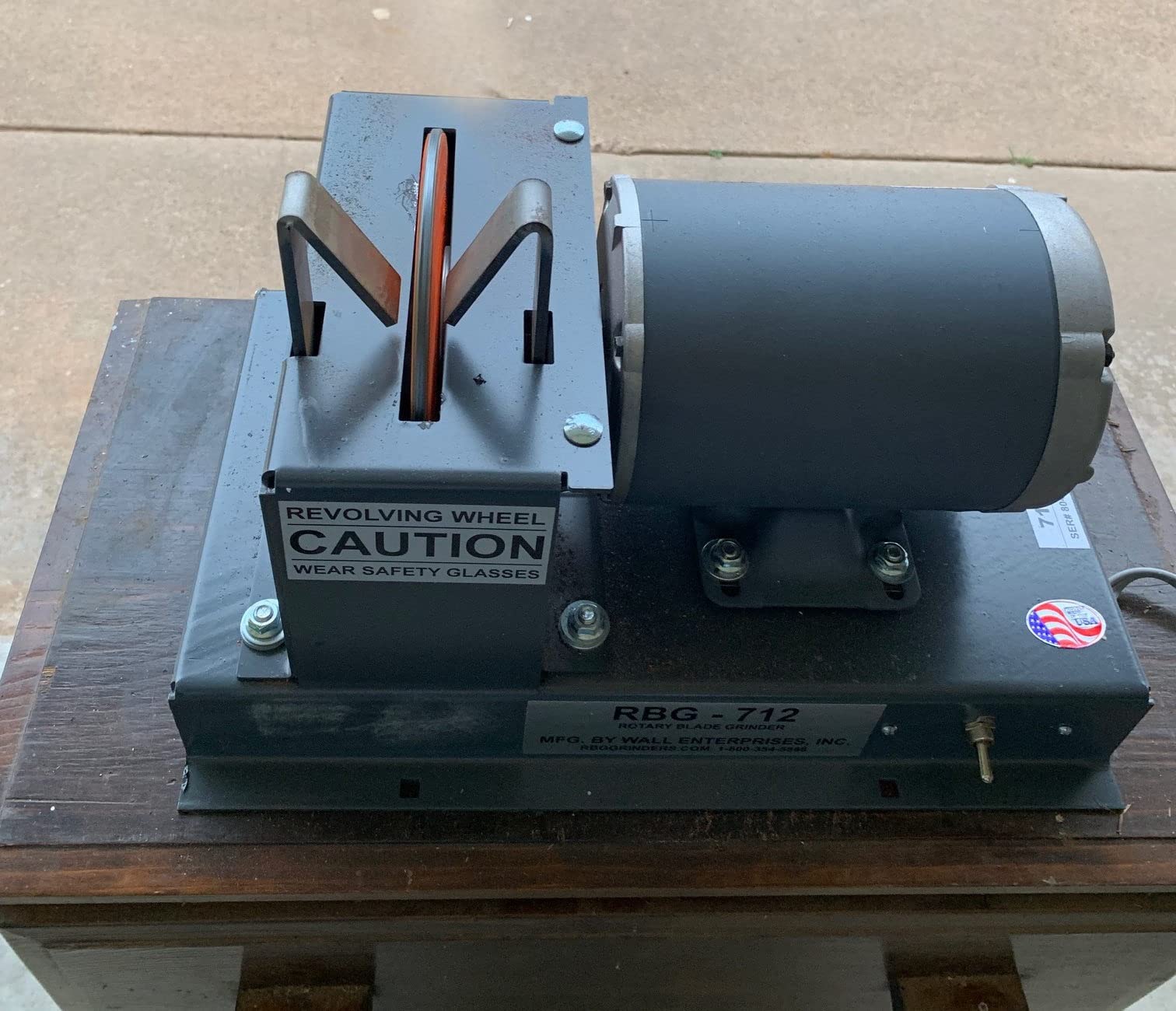 47/mo Finance Rotary Blade Sharpener/grinder Wall Rbg 712 Part